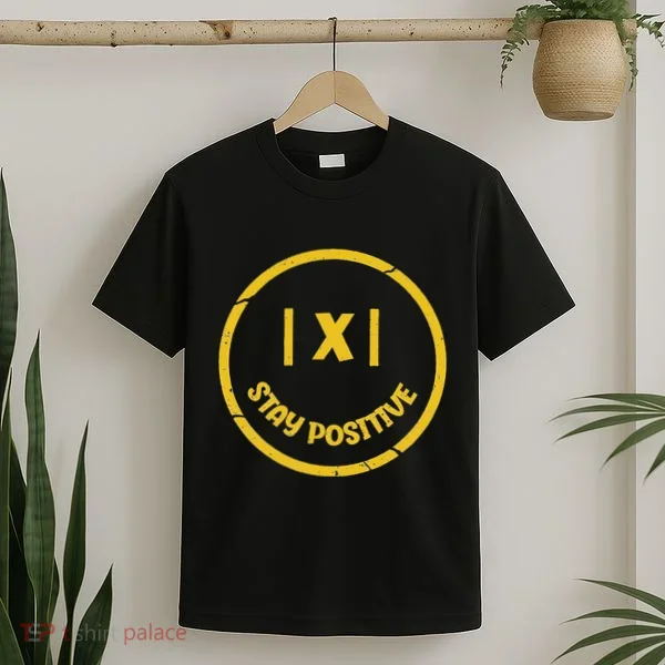 Stay Positive Math Teacher Mathematician Avoid Negativity T-Shirt