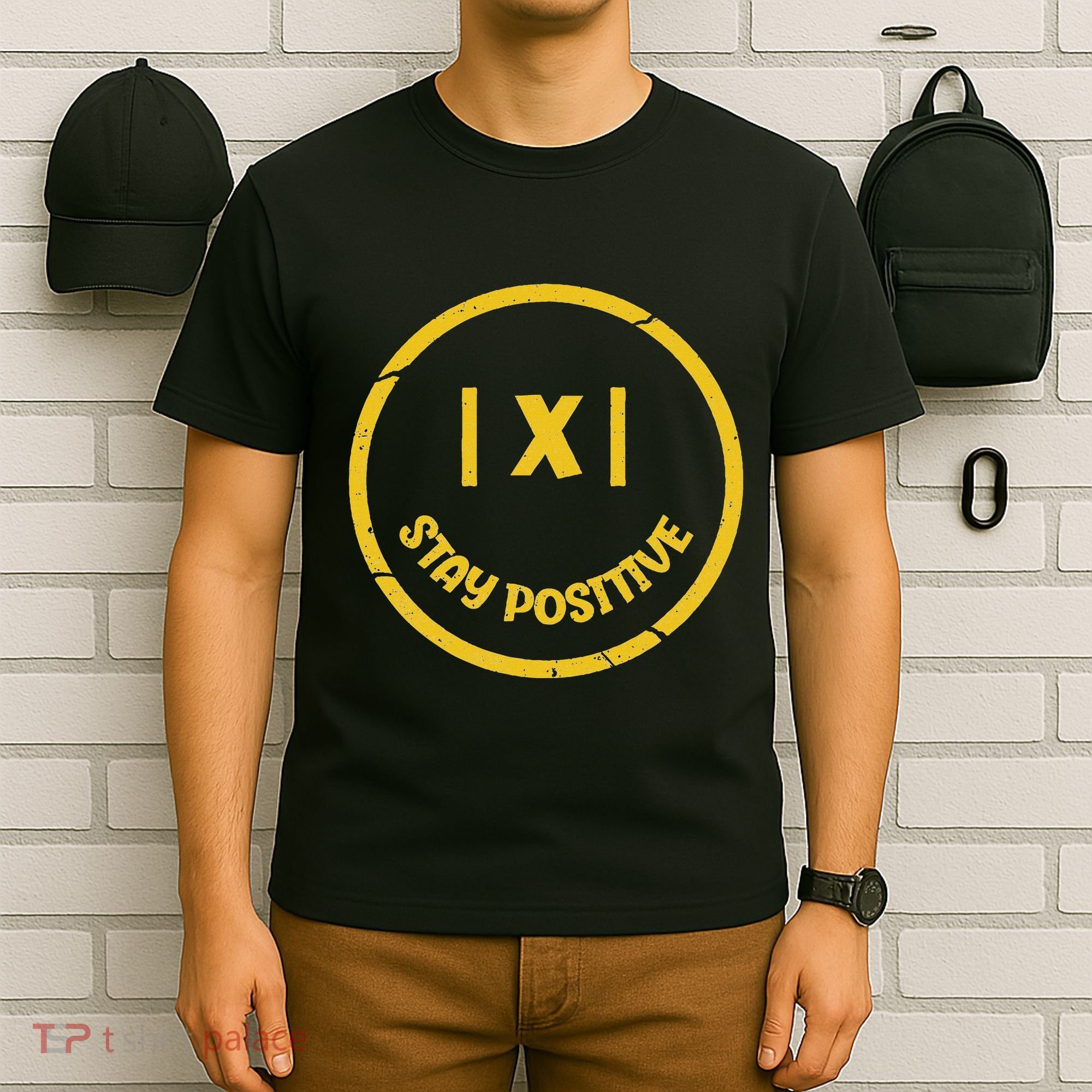 Stay Positive Math Teacher Mathematician Avoid Negativity T-Shirt