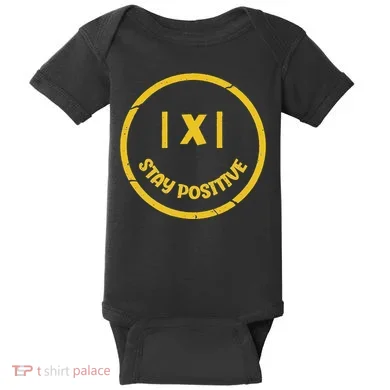 Stay Positive Math Teacher Mathematician Avoid Negativity Baby Bodysuit