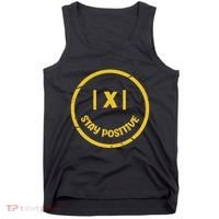 Stay Positive Math Teacher Mathematician Avoid Negativity Tank Top thumb 0