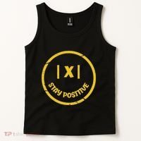 Stay Positive Math Teacher Mathematician Avoid Negativity Tank Top thumb 2