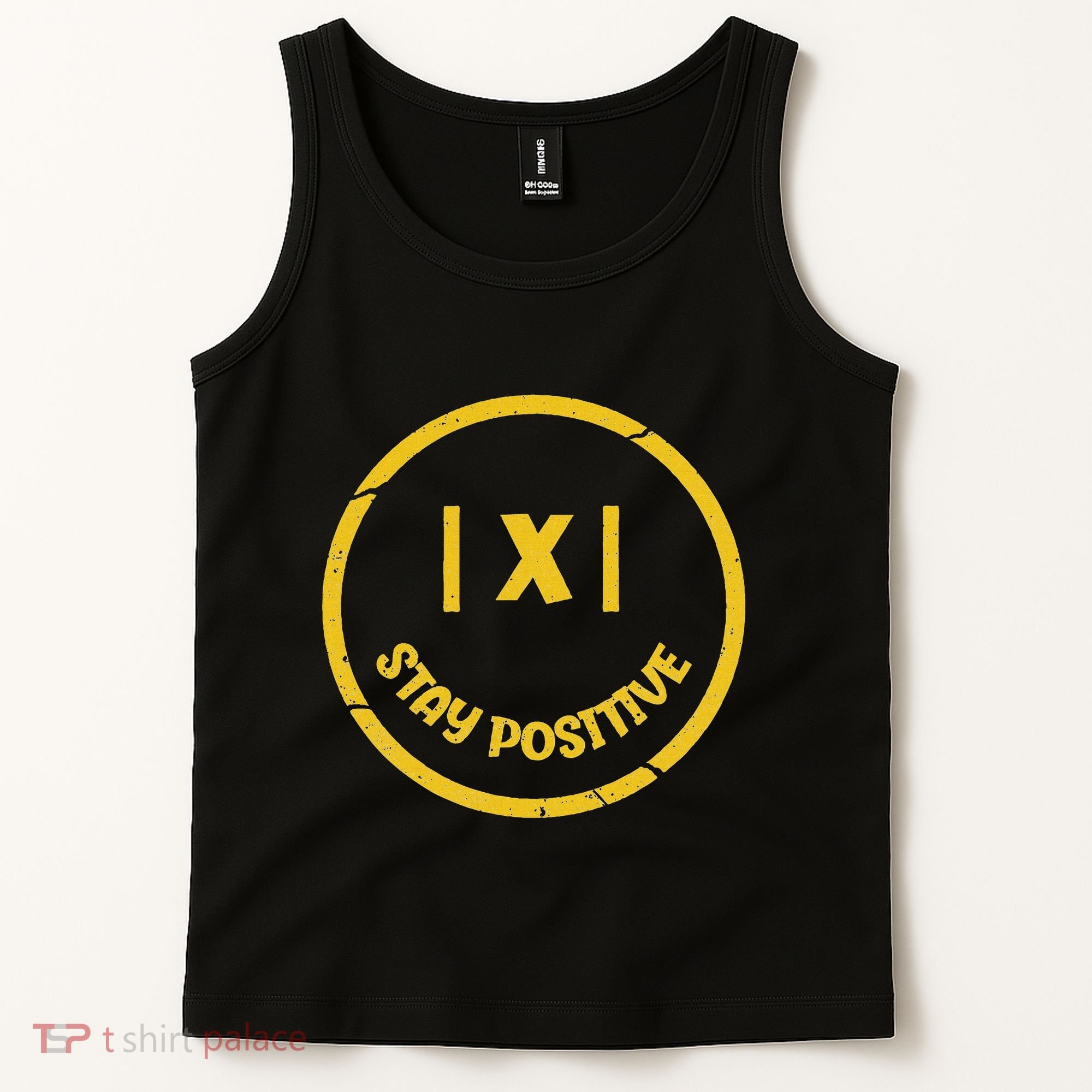 Stay Positive Math Teacher Mathematician Avoid Negativity Tank Top