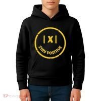 Stay Positive Math Teacher Mathematician Avoid Negativity Kids Hoodie thumb 4