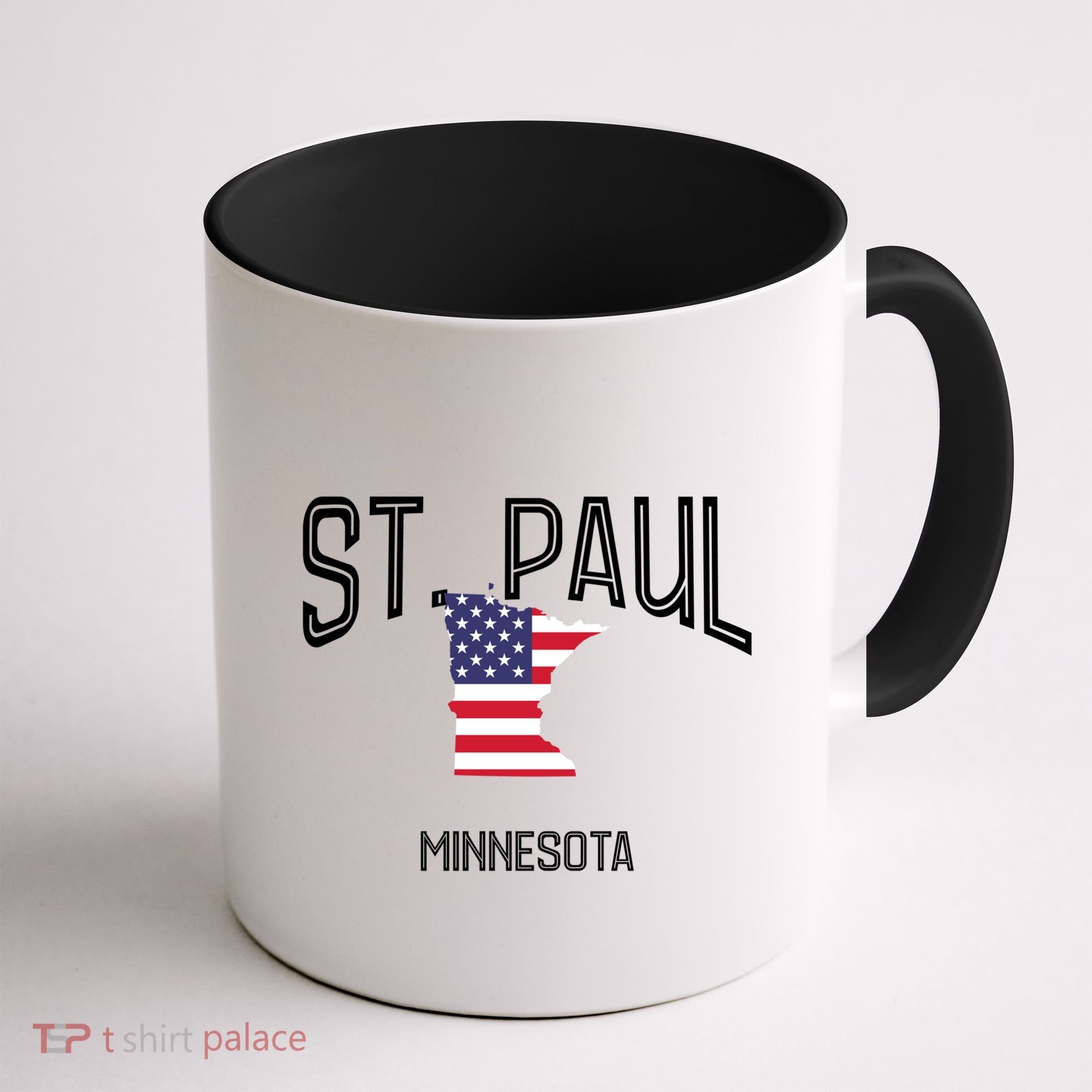 St Paul Minnesota Mn Throwback Retro Usa Flag Meaningful Gift Coffee Mug