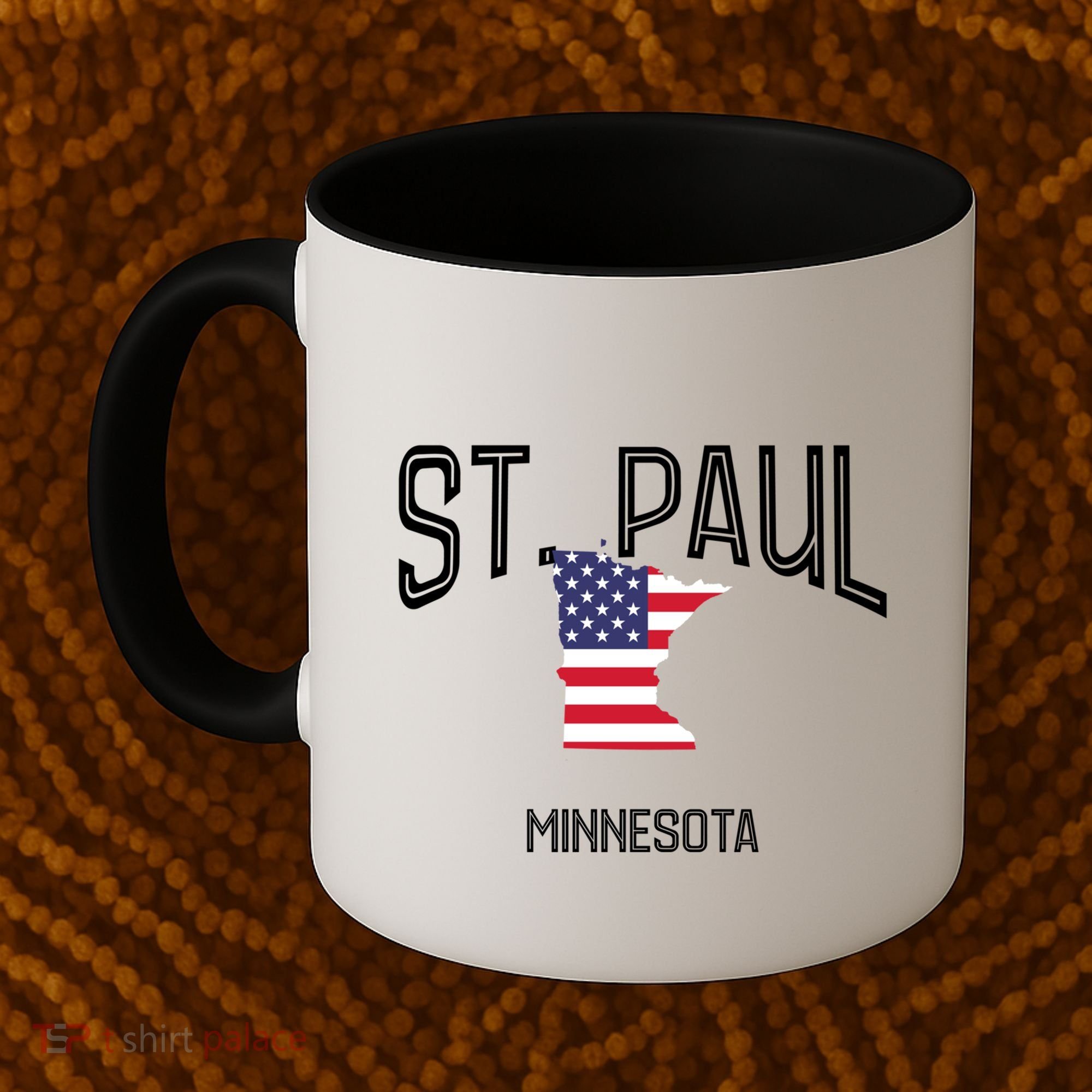 St Paul Minnesota Mn Throwback Retro Usa Flag Meaningful Gift Coffee Mug