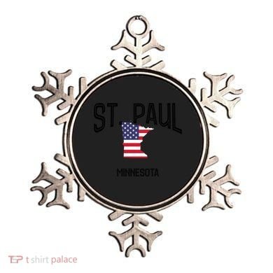 St Paul Minnesota Mn Throwback Retro Usa Flag Meaningful Gift Ornament