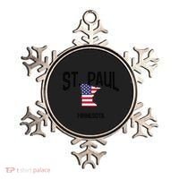 St Paul Minnesota Mn Throwback Retro Usa Flag Meaningful Gift Ornament thumb 0