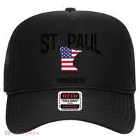 St Paul Minnesota Mn Throwback Retro Usa Flag Meaningful Gift Hat thumb 0