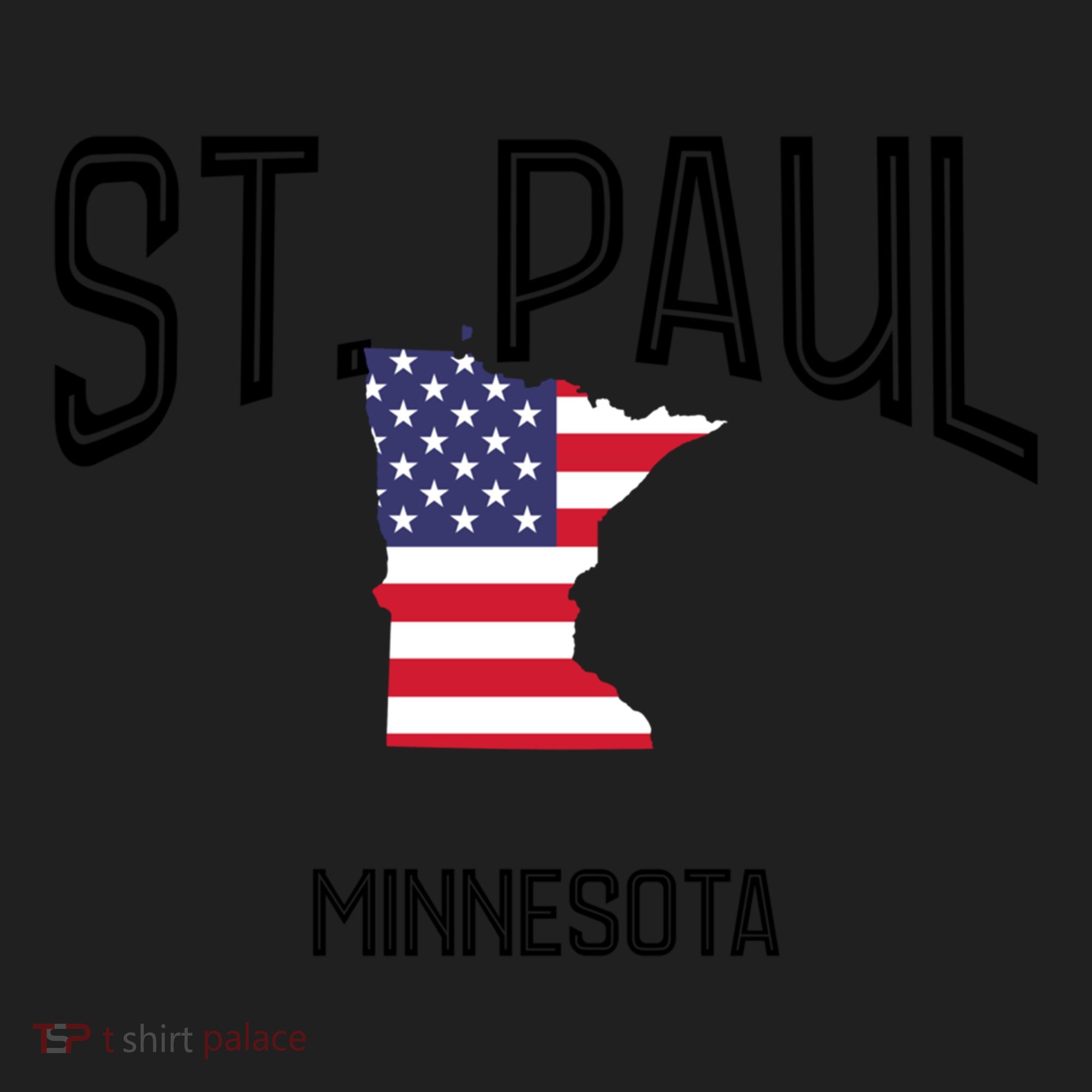 St Paul Minnesota Mn Throwback Retro Usa Flag Meaningful Gift Hat