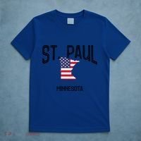 St Paul Minnesota Mn Throwback Retro Usa Flag Meaningful Gift T-Shirt thumb 5
