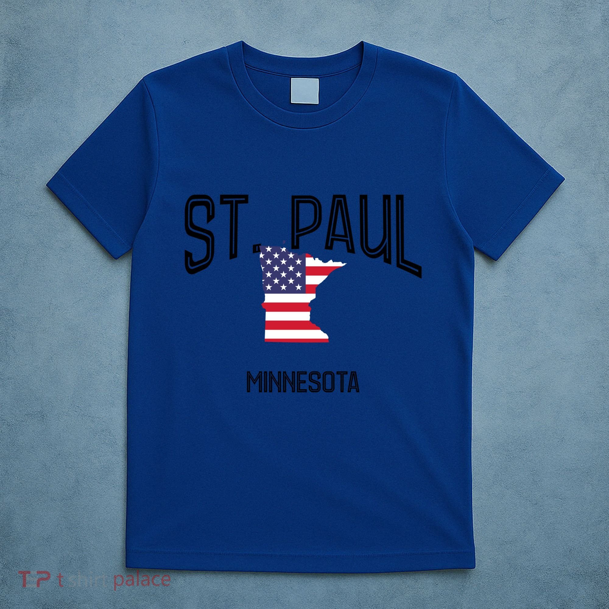St Paul Minnesota Mn Throwback Retro Usa Flag Meaningful Gift T-Shirt