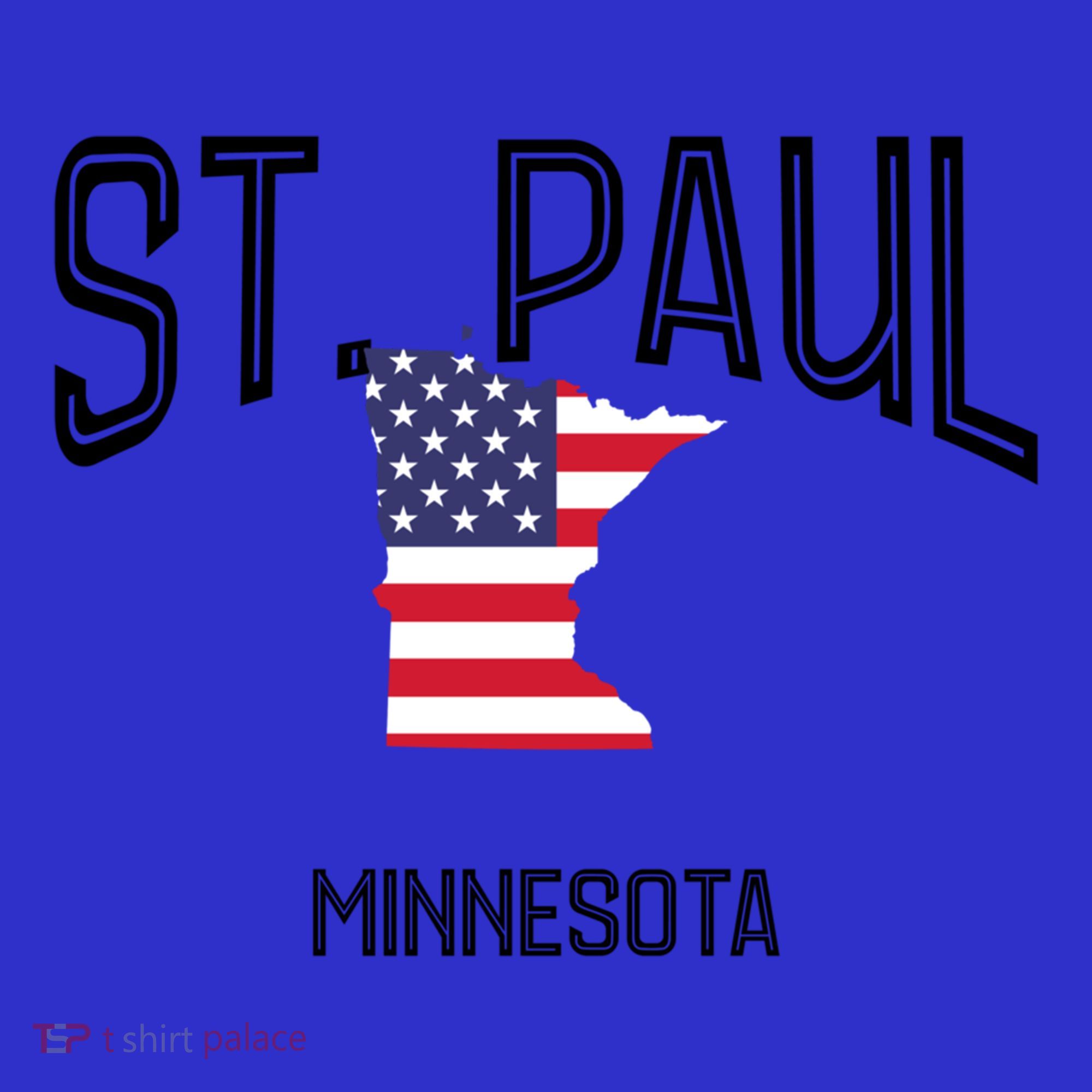 St Paul Minnesota Mn Throwback Retro Usa Flag Meaningful Gift Coaster