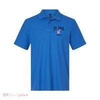 St Paul Minnesota Mn Throwback Retro Usa Flag Meaningful Gift Polo thumb 0