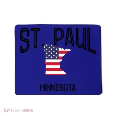 St Paul Minnesota Mn Throwback Retro Usa Flag Meaningful Gift Mousepad
