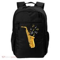 Saxophone Player Musical Notes Saxophonist Jazz Musician Sax Backpack thumb 0