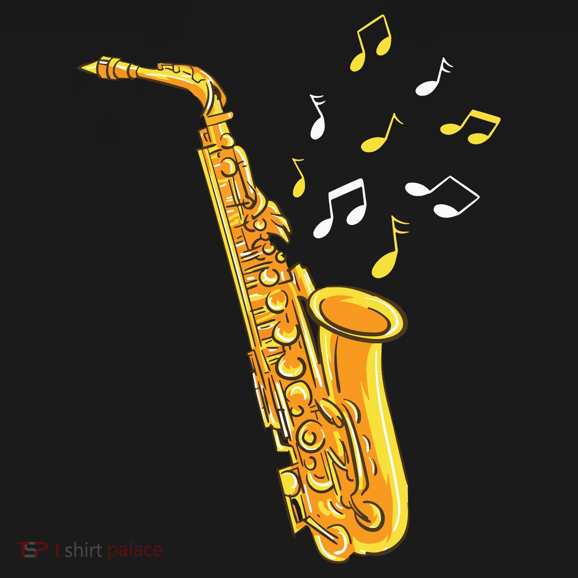 Saxophone Player Musical Notes Saxophonist Jazz Musician Sax Backpack