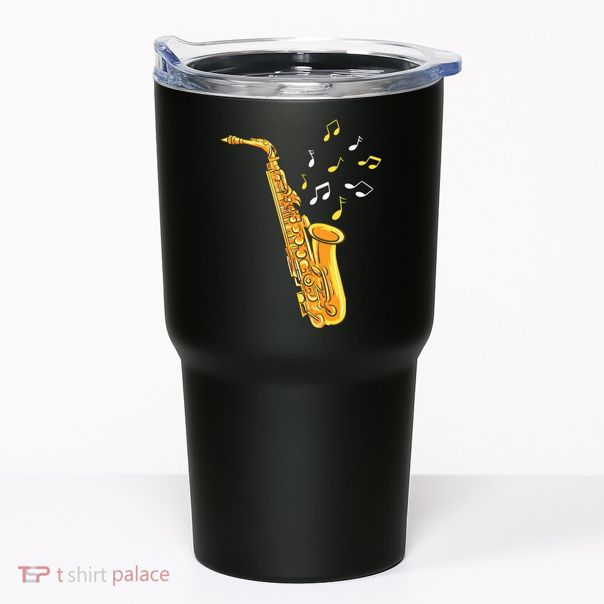 Saxophone Player Musical Notes Saxophonist Jazz Musician Sax Tumbler