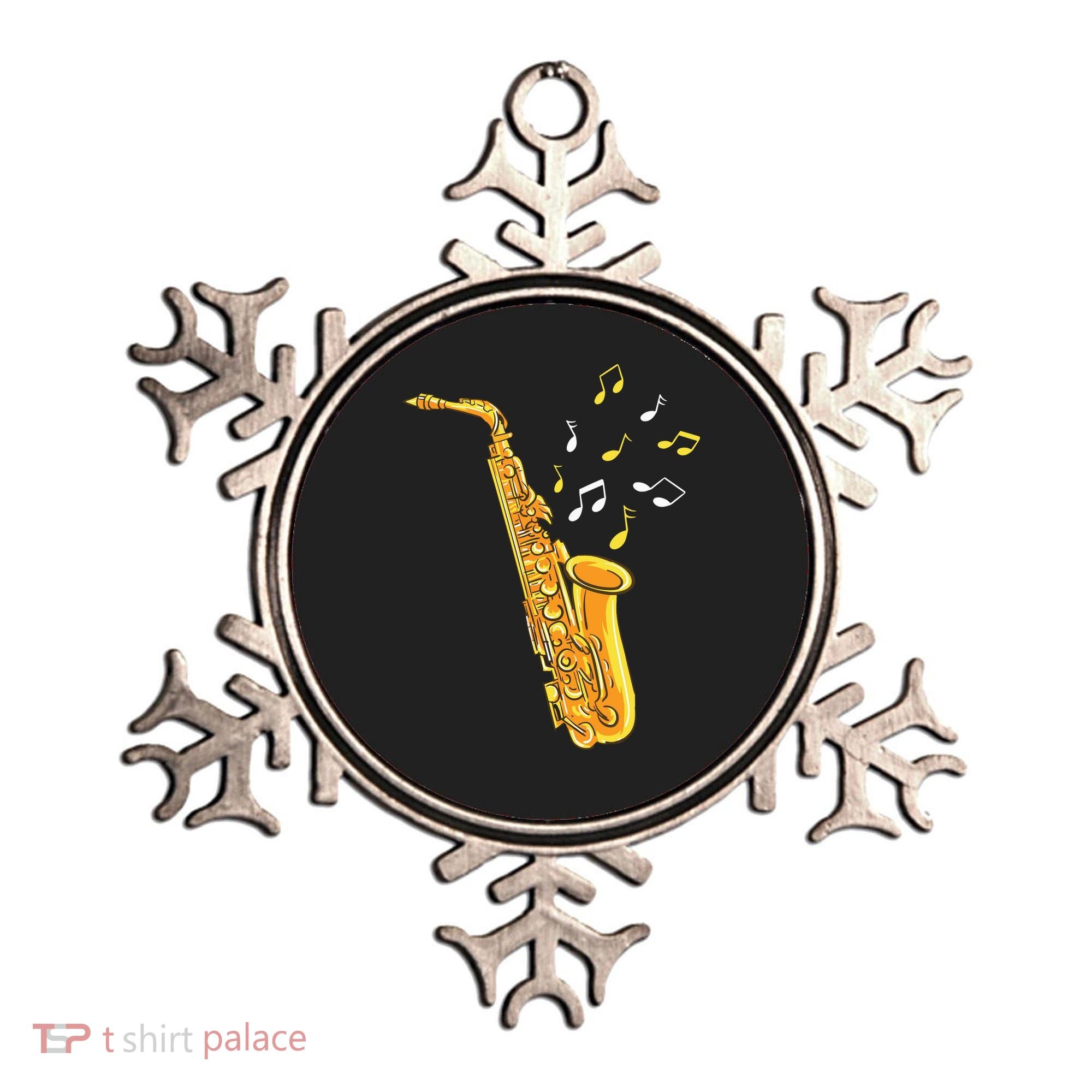 Saxophone Player Musical Notes Saxophonist Jazz Musician Sax Ornament
