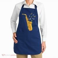 Saxophone Player Musical Notes Saxophonist Jazz Musician Sax Apron thumb 2