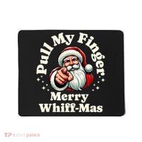 Santa Pull My Finger Christmas Holiday Fart Joke Mousepad thumb 0