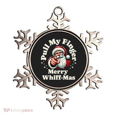 Santa Pull My Finger Christmas Holiday Fart Joke Ornament