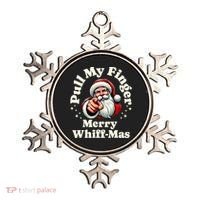 Santa Pull My Finger Christmas Holiday Fart Joke Ornament thumb 0
