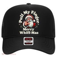 Santa Pull My Finger Christmas Holiday Fart Joke Hat thumb 0