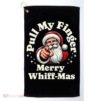 Santa Pull My Finger Christmas Holiday Fart Joke Golf Towel thumb 0