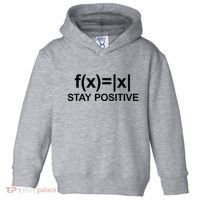 Stay Positive Math Avoid Negativity Math Toddler Hoodie thumb 0