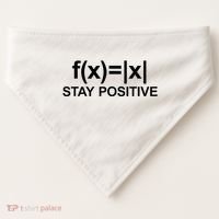 Stay Positive Math Avoid Negativity Math USA-Made Doggie Bandana thumb 0