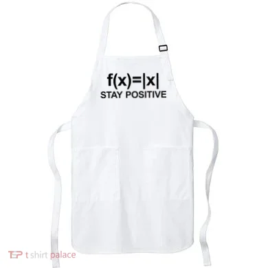 Stay Positive Math Avoid Negativity Math Apron