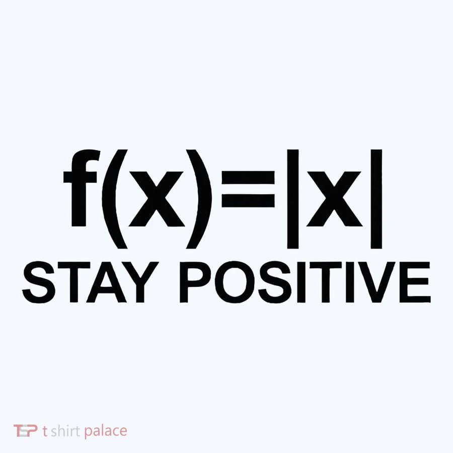 Stay Positive Math Avoid Negativity Math Button