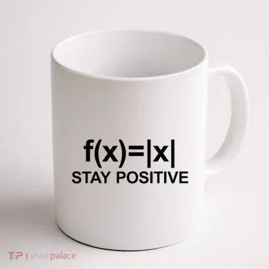 Stay Positive Math Avoid Negativity Math Coffee Mug back