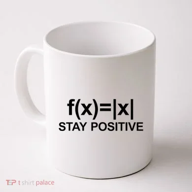 Stay Positive Math Avoid Negativity Math Coffee Mug