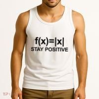 Stay Positive Math Avoid Negativity Math Tank Top thumb 3