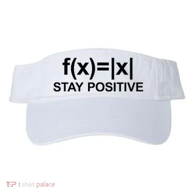 Stay Positive Math Avoid Negativity Math Visor