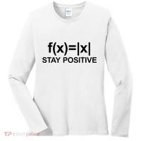 Stay Positive Math Avoid Negativity Math Women's Long Sleeve Shirt thumb 0