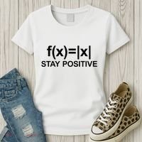 Stay Positive Math Avoid Negativity Math Women's T-Shirt thumb 3
