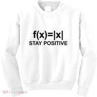Stay Positive Math Avoid Negativity Math Kids Sweatshirt thumb 0