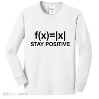 Stay Positive Math Avoid Negativity Math Kids Long Sleeve Shirt thumb 0