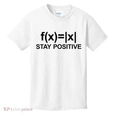 Stay Positive Math Avoid Negativity Math Kids T-Shirt