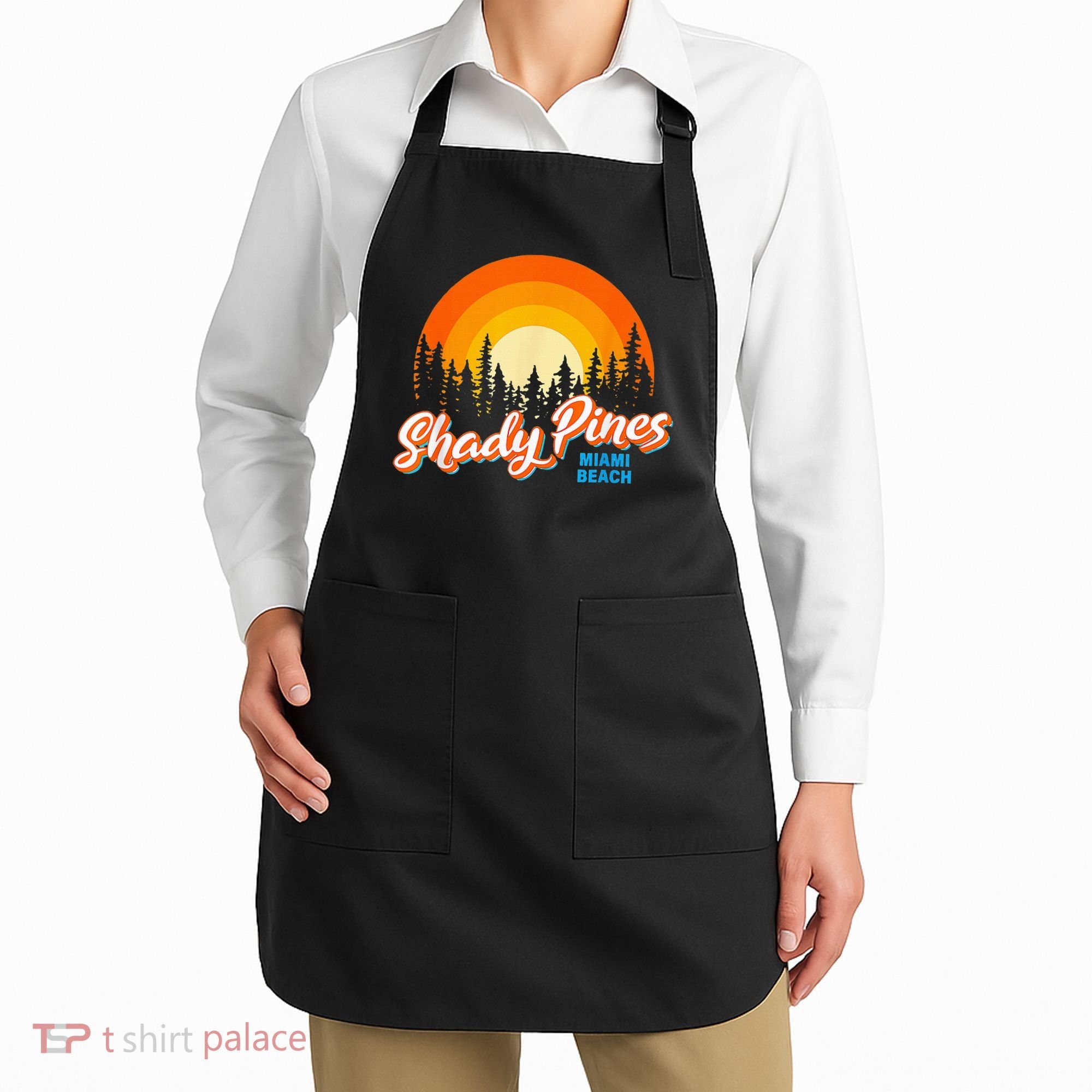 Shady Pines Miami Beach Florida Beach Summer Vacation Apron