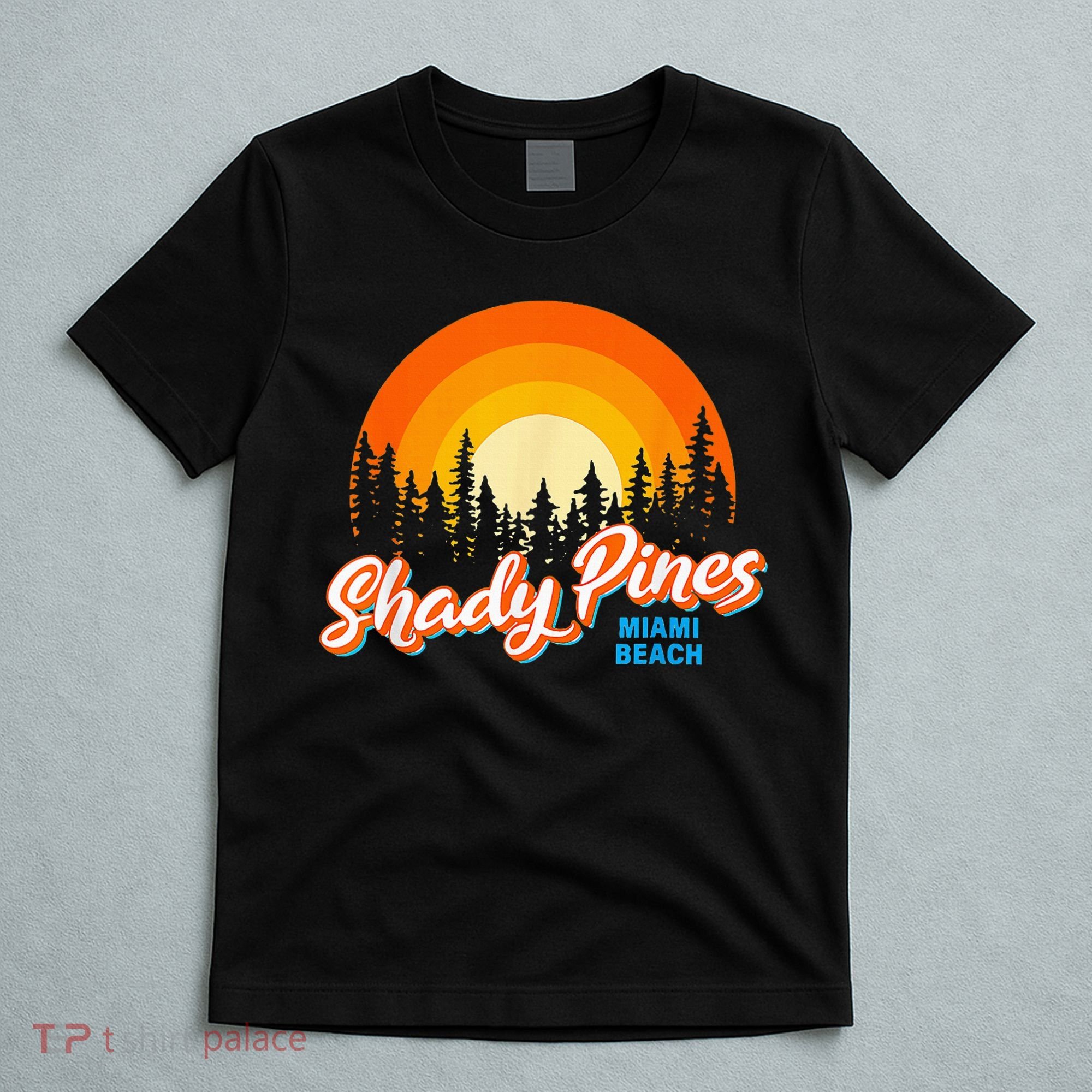 Shady Pines Miami Beach Florida Beach Summer Vacation T-Shirt
