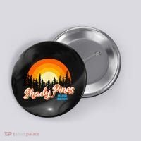 Shady Pines Miami Beach Florida Beach Summer Vacation Button thumb 0