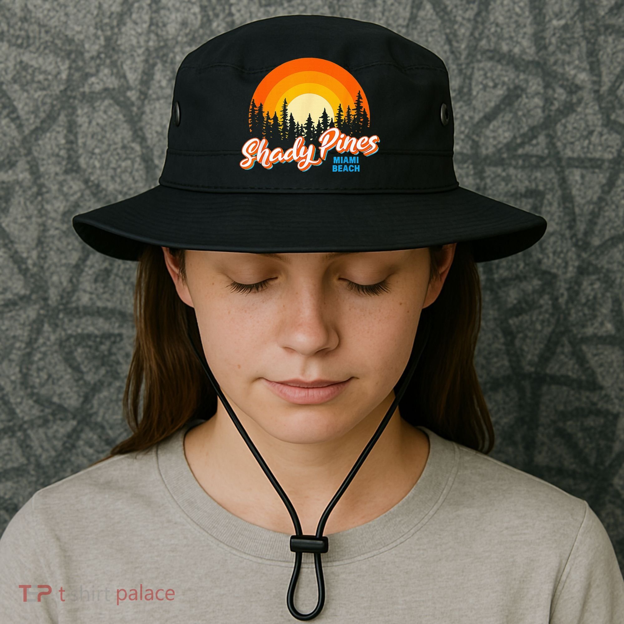 Shady Pines Miami Beach Florida Beach Summer Vacation Bucket Hat