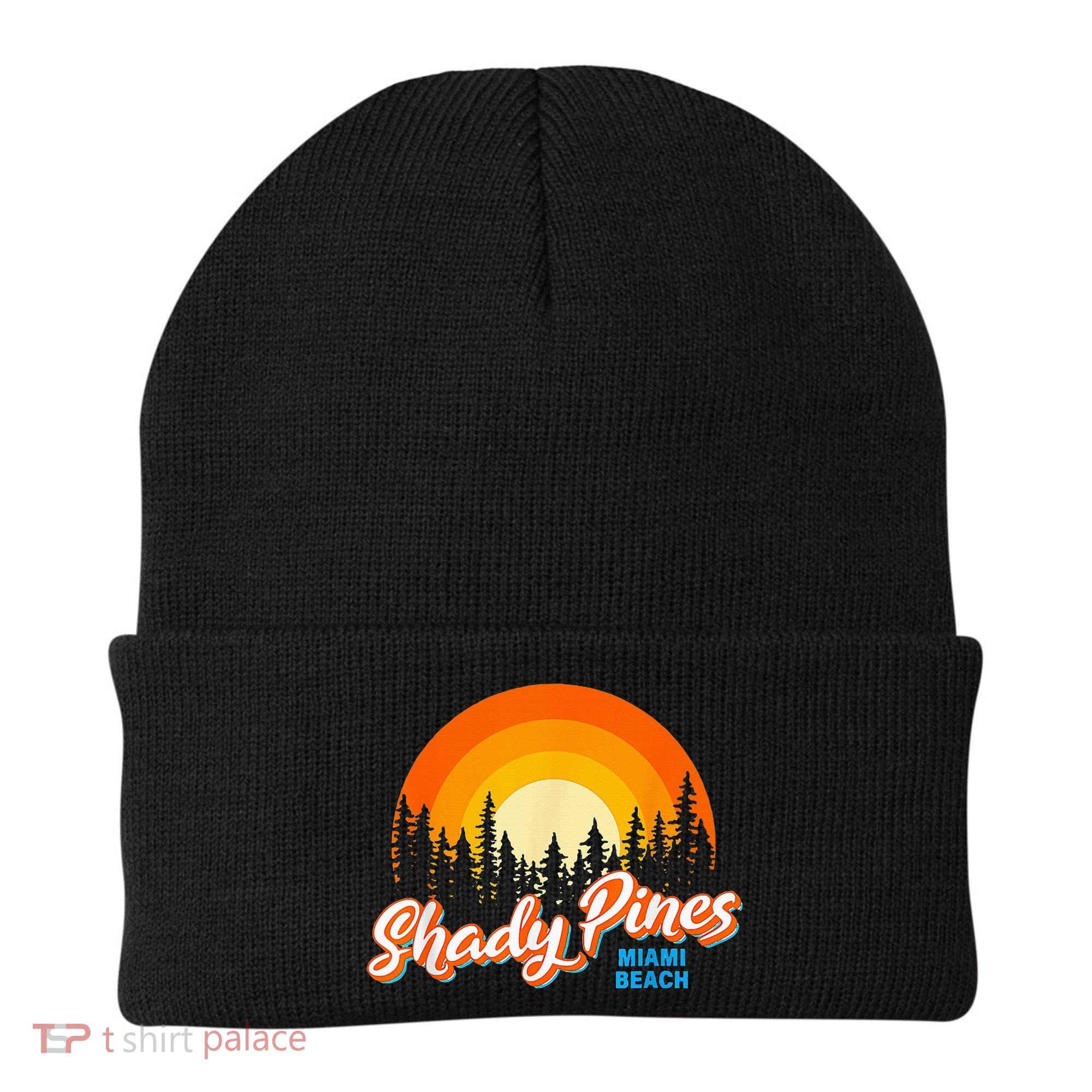 Shady Pines Miami Beach Florida Beach Summer Vacation Beanie