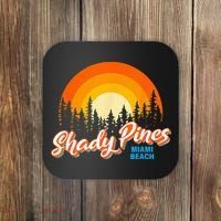 Shady Pines Miami Beach Florida Beach Summer Vacation Coaster thumb 0