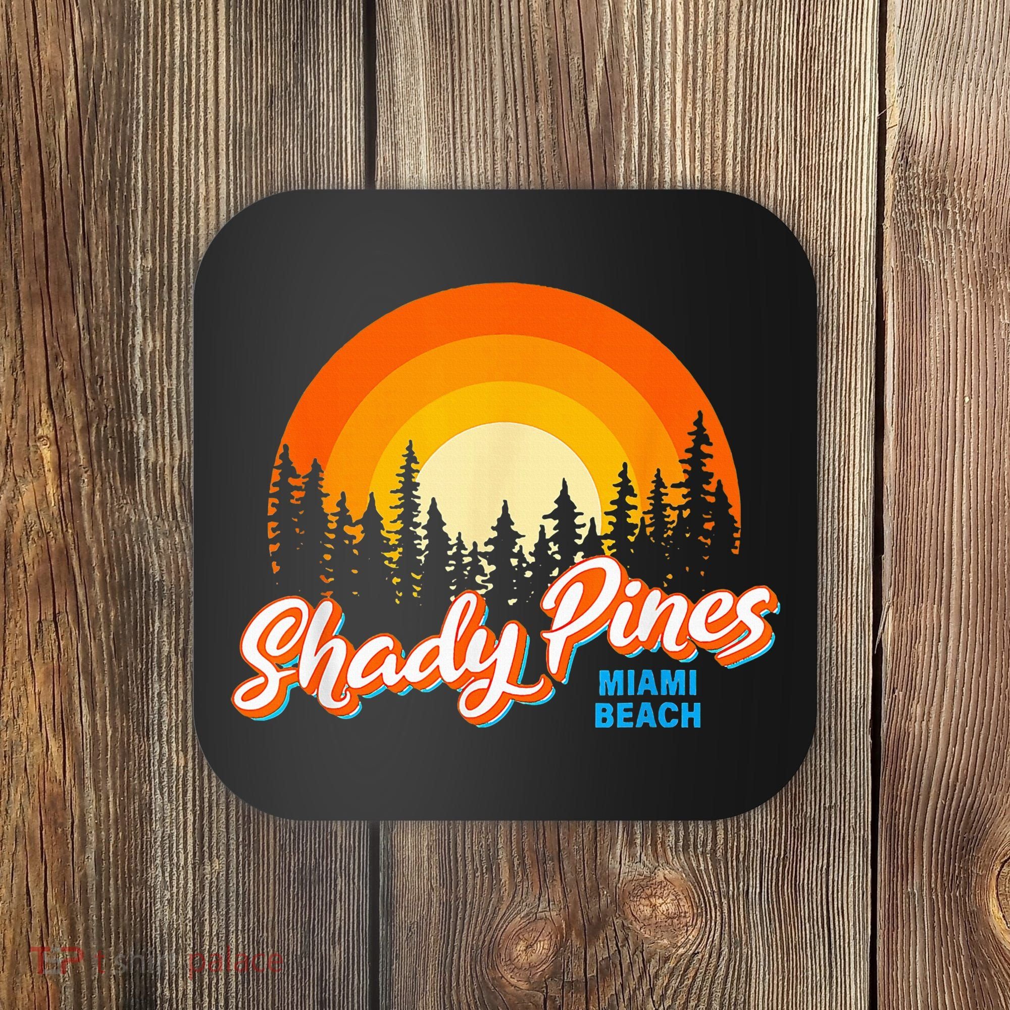 Shady Pines Miami Beach Florida Beach Summer Vacation Coaster