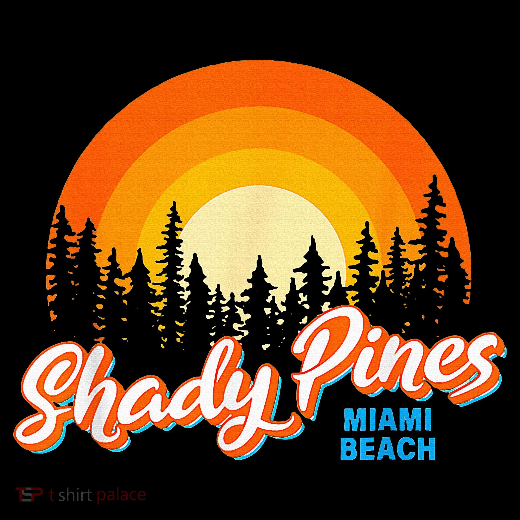 Shady Pines Miami Beach Florida Beach Summer Vacation Women's Hoodie