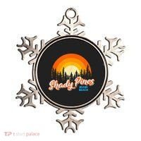 Shady Pines Miami Beach Florida Beach Summer Vacation Ornament thumb 0